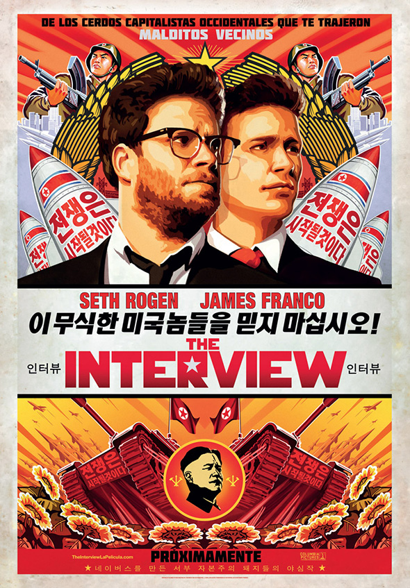 Póster en español de The Interview Imagen del Póster en español de la película The Interview