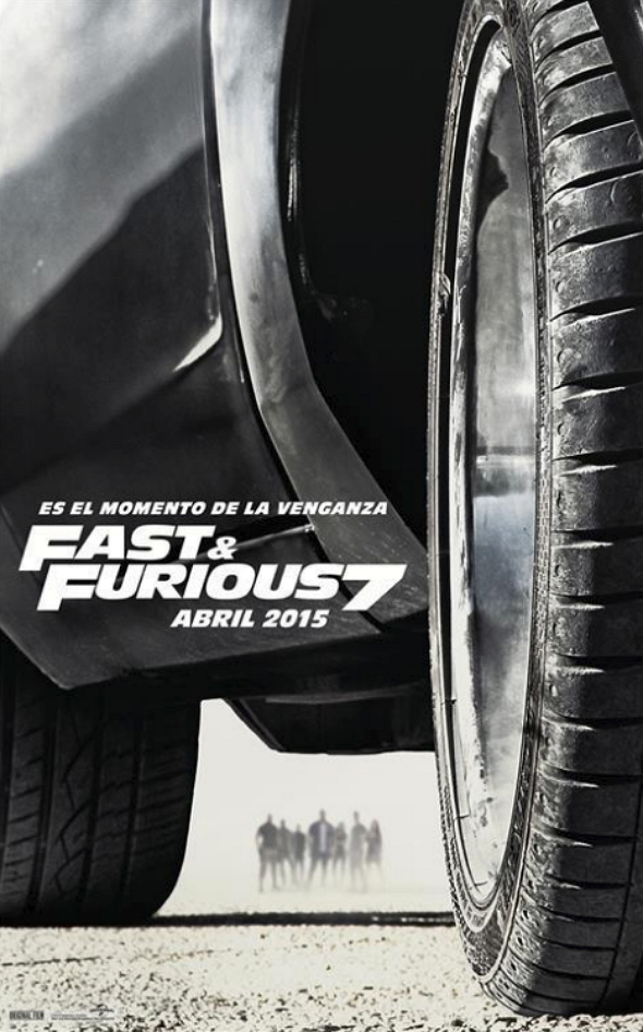 Imagen del póster en español de Fast & Furious 7