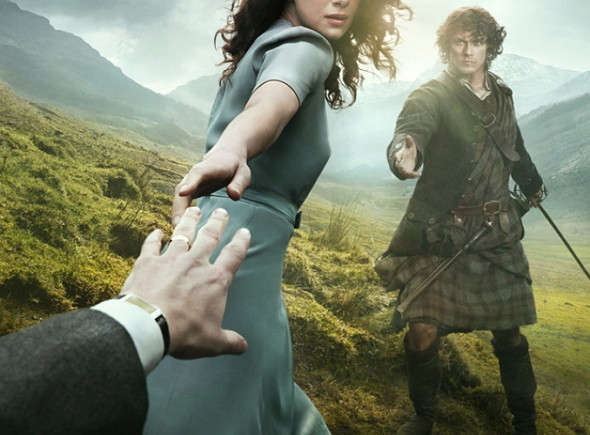 Imagen del póster promocional de la serie 'Outlander'