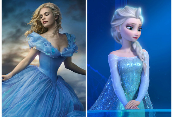 Imagen de Ella y Elsa, de Cenicienta y Frozen