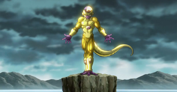 Una imagen de Dragon Ball Z Resurrection, con Freezer