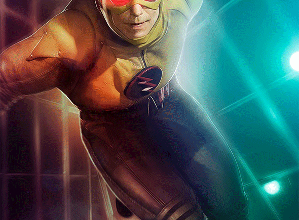 Póster de Reverse Flash, enemigo de Flash