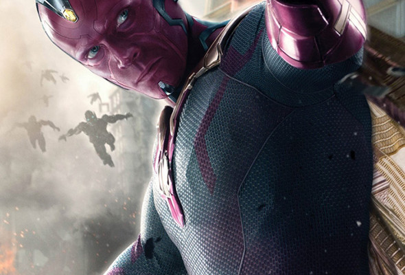 Póster de Visión en Vengadores: la era de Ultrón