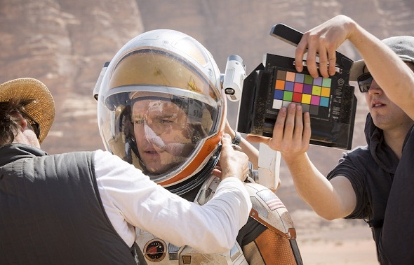 Imagen del rodaje de 'The martian'