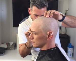 James McAvoy se afeita la cabeza para 'X-Men: Apocalypse'