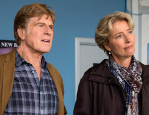 Robert Redford y Emma Thompson protagonizan un paseo por el bosque