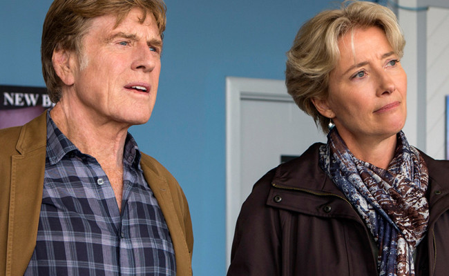 Robert Redford y Emma Thompson protagonizan un paseo por el bosque