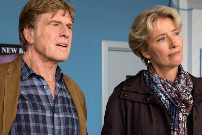 Robert Redford y Emma Thompson protagonizan un paseo por el bosque