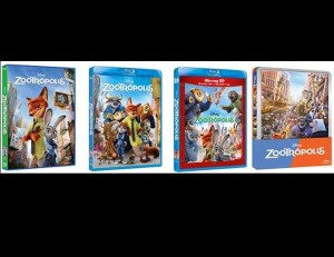 Carátulas d e'Zootrópolis', ya en DVD y en Alta definición destacada