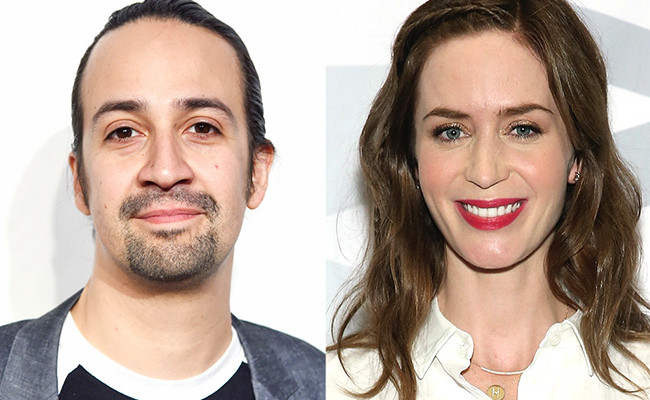 emily Blunt y Lin-Manuel Miranda