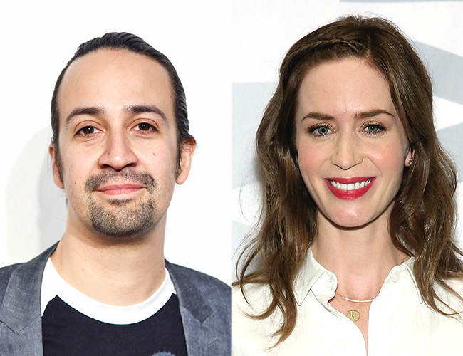 emily Blunt y Lin-Manuel Miranda