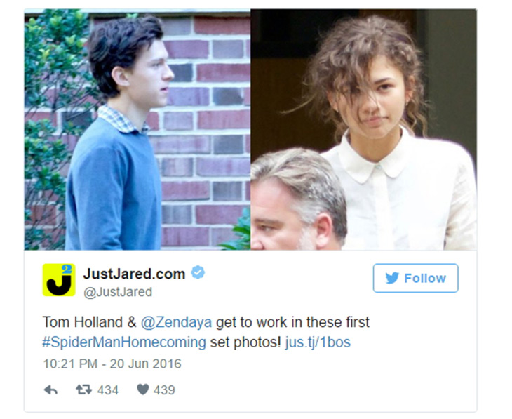 Tom Holland y Zendaya en Spider-Man: Homecoming