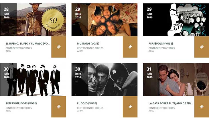 Películas julio Cibeles de Cine