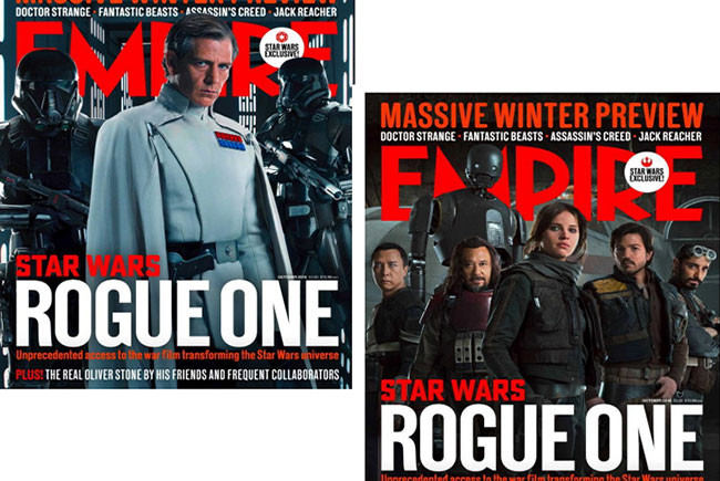 Portadas de Empire de 'Rogue One: una historia de Star Wars' destacada