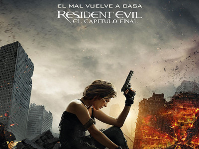 Póster en español de Resident Evil: el capítulo final destacada