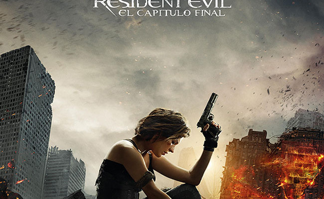 Póster en español de Resident Evil: el capítulo final destacada