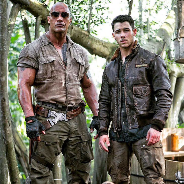 Nick Jonas y Dwayne Johnson