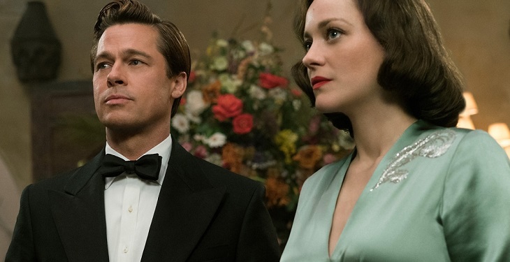 Brad Pitt y Marion Cotillard en 'Aliados'