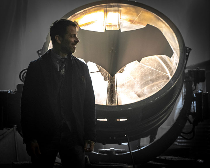 Zack Snyder en el set de Justice League