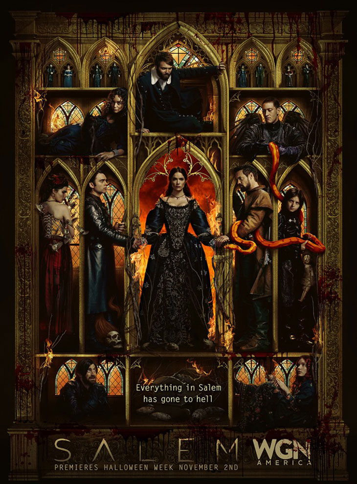 Póster de la tercera temporada de Salem
