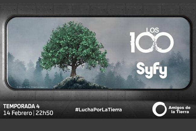 Syfy lucha por la tierra y lanza Una acción en Facebook con motivo del estreno de la cuarta temporada de ‘Los 100’.