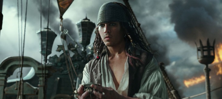 Depp en 'Piratas del Caribe: La venganza de Salazar'