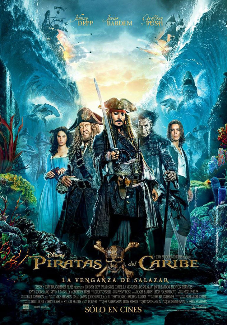 Nuevo póster en español de 'Piratas del Caribe: la venganza de Salazar'