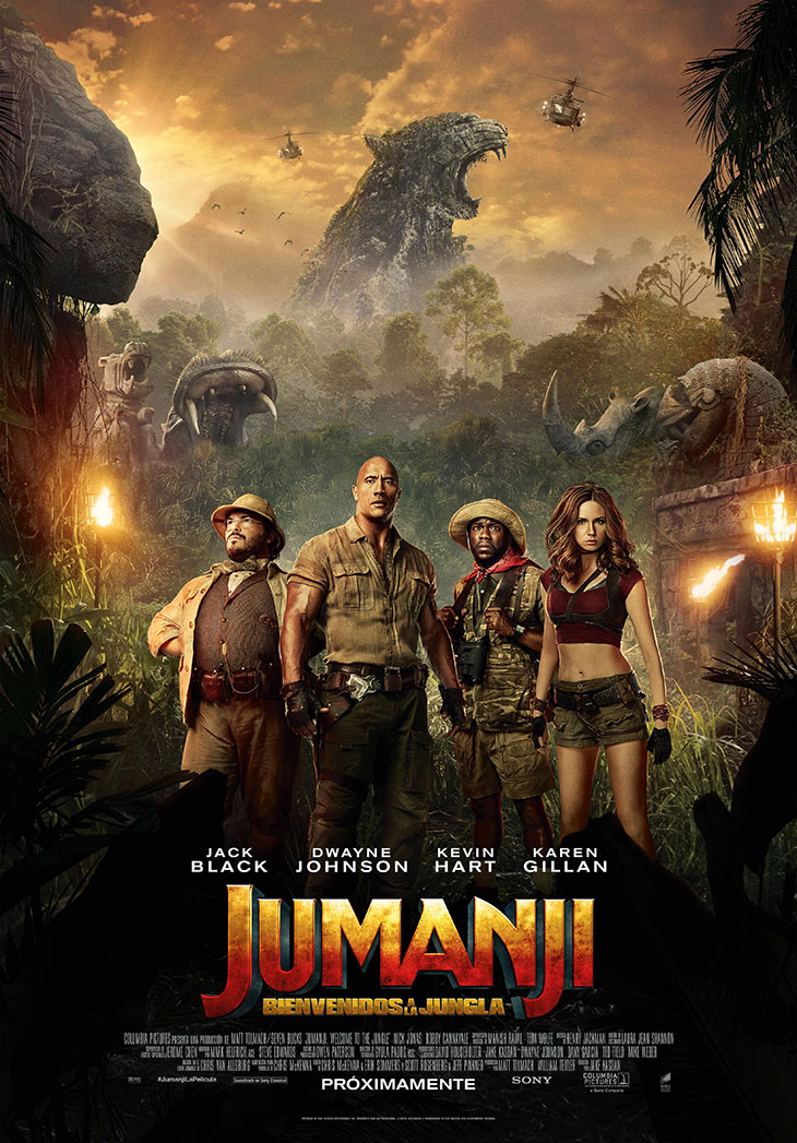Póster de Jumanji Bienvnidos a la Jungla