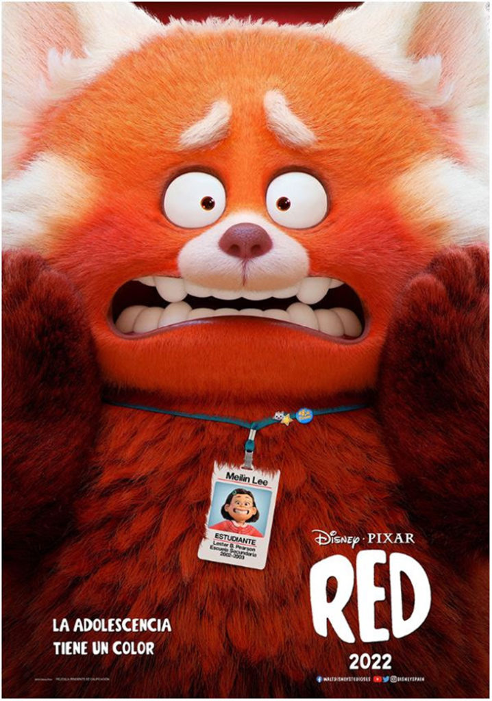 Póster de la película 'Red' de Disney y Pixar