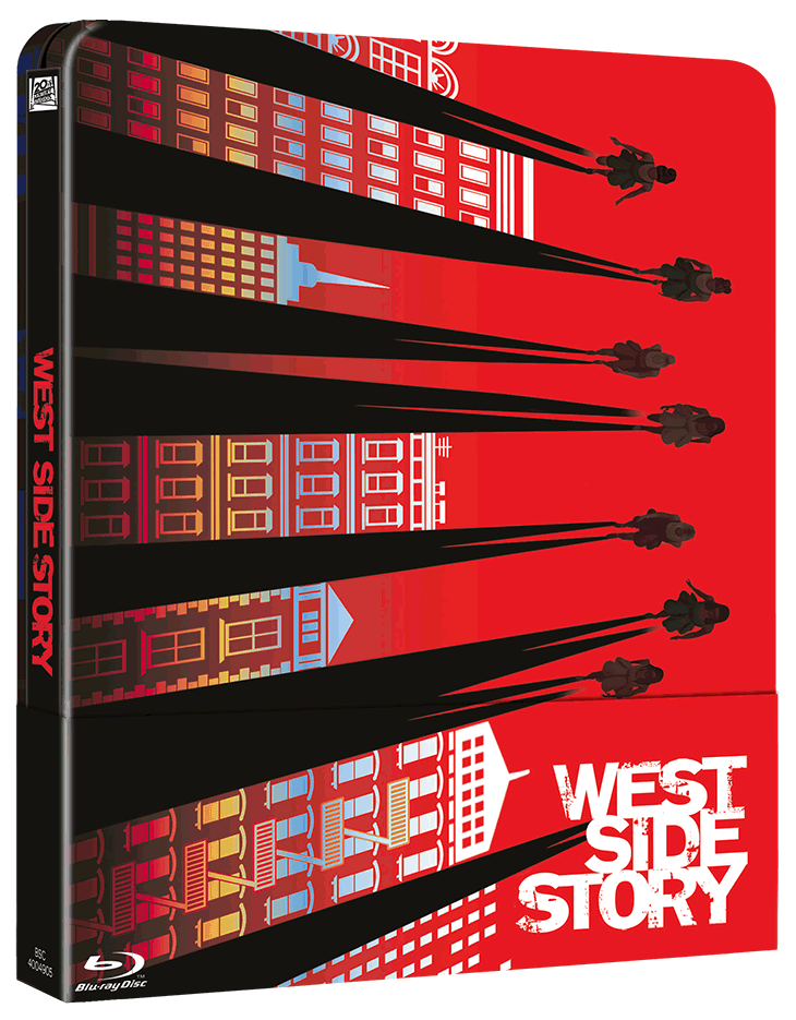 Carátula del Blu-ray Steelbook de West Side Story