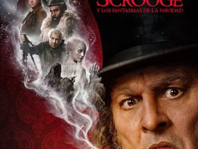 Póster oficial de Scrooge y los fantasmas de la Navidad, protagonizada por Johnny Depp