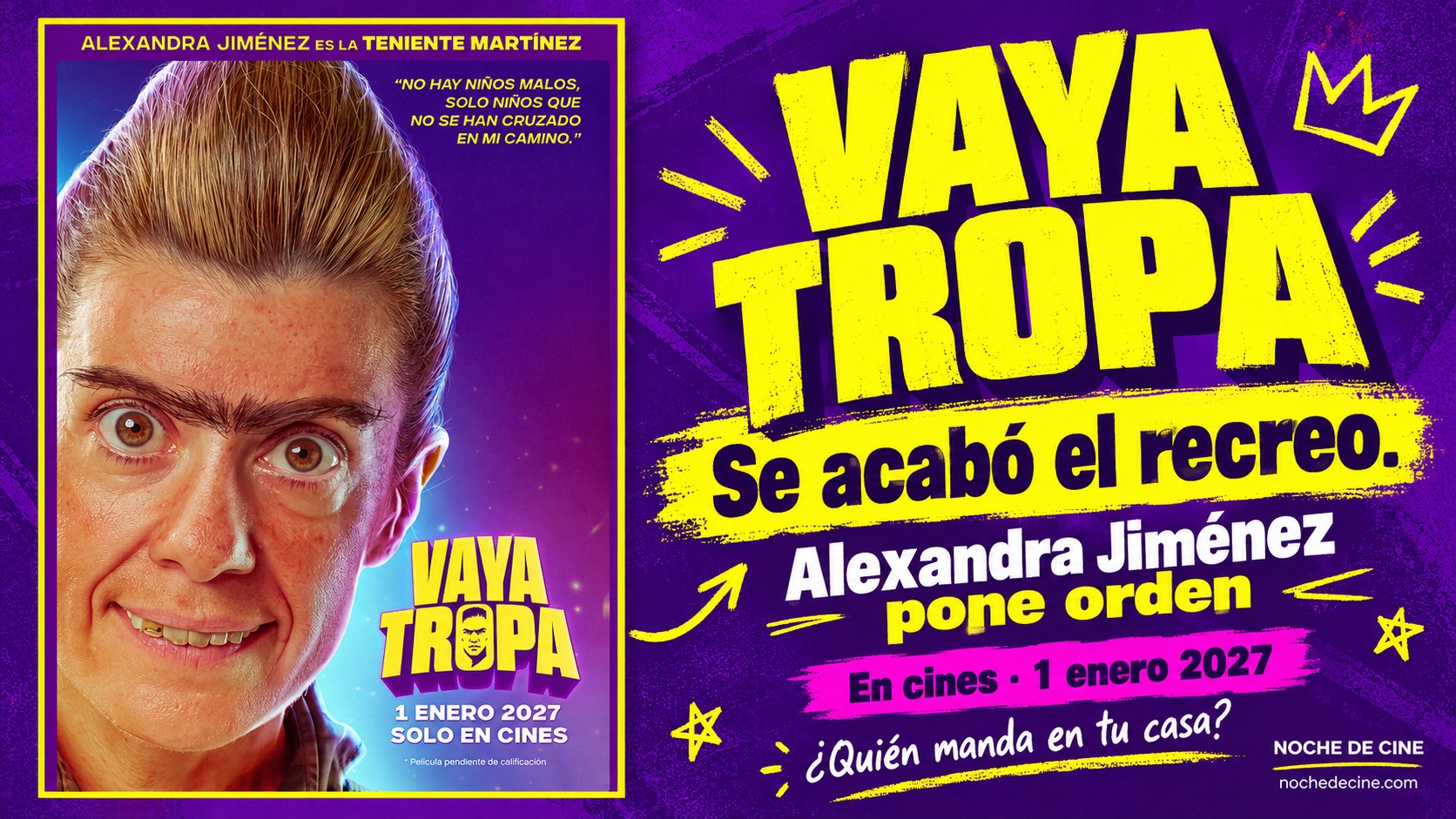 Vaya tropa: Alexandra Jiménez como la teniente Martínez