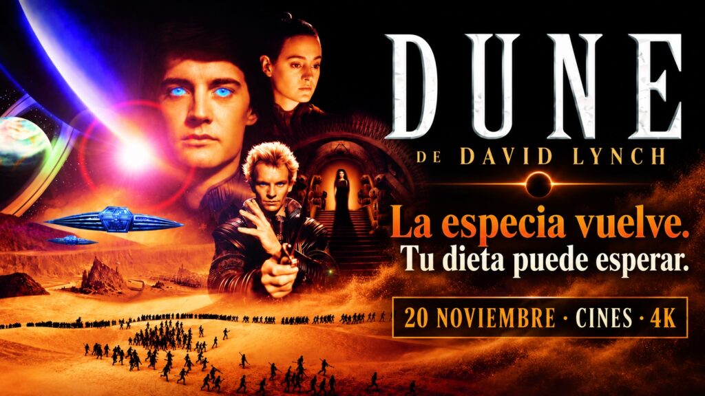 Dune de David Lynch vuelve a los cines de España en 4K el 20 de noviembre