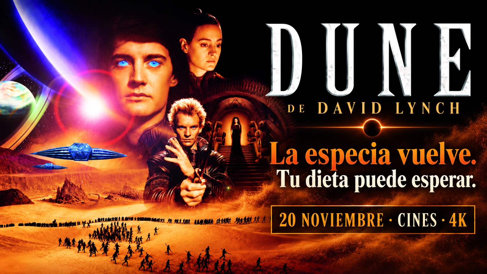 Dune de David Lynch vuelve a los cines de España en 4K el 20 de noviembre