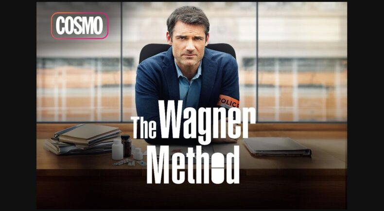 Gil Alma como César Wagner ante una mesa, con el título The Wagner Method y el logotipo COSMO.